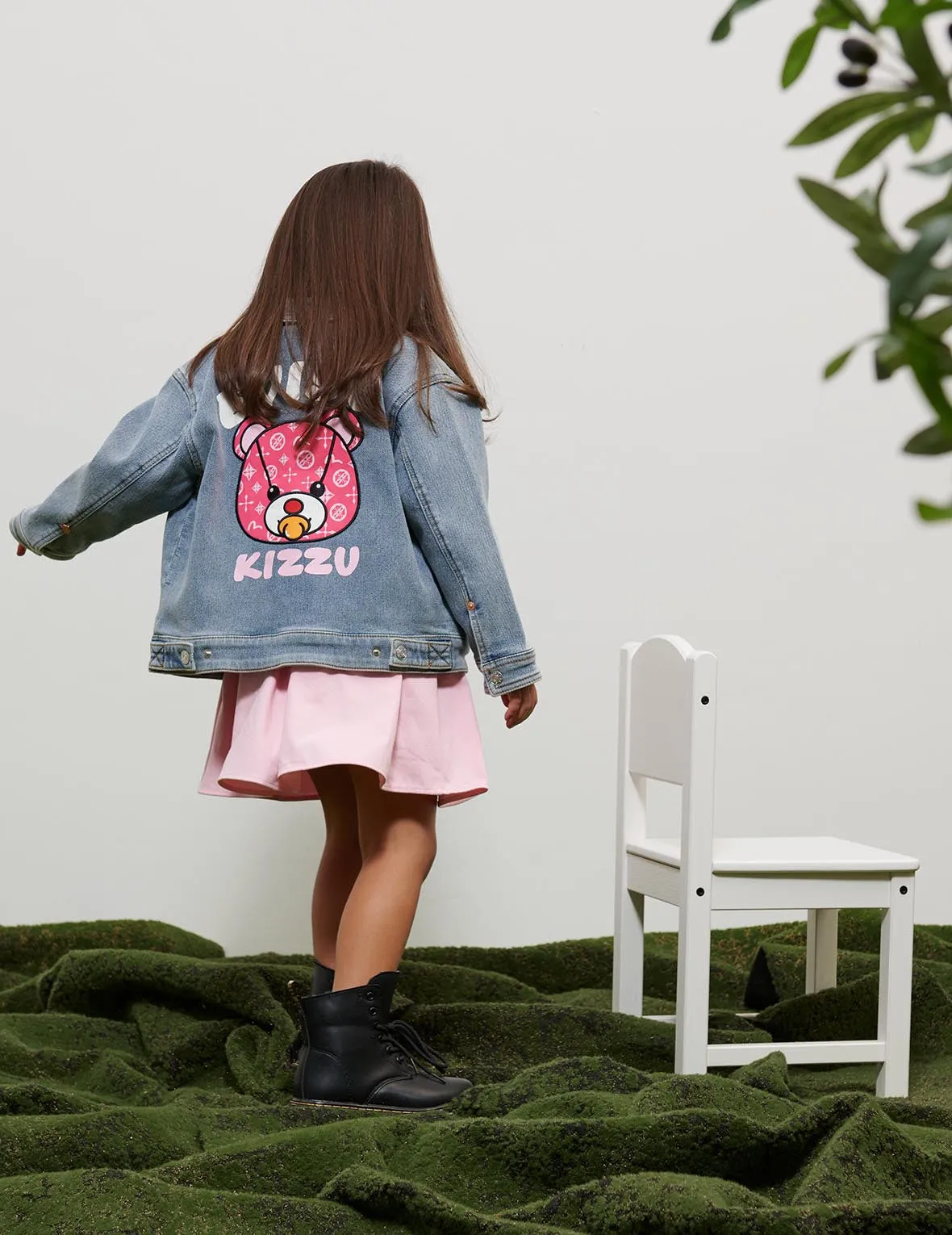 Bear Patched Denim Jacket