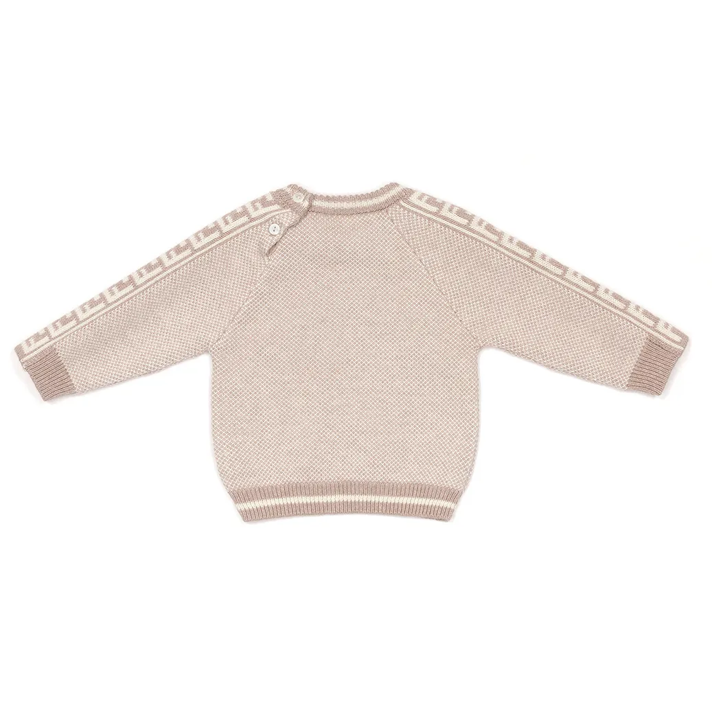 Beige Baby Fendi Girocollo Bunx Denim Effect K