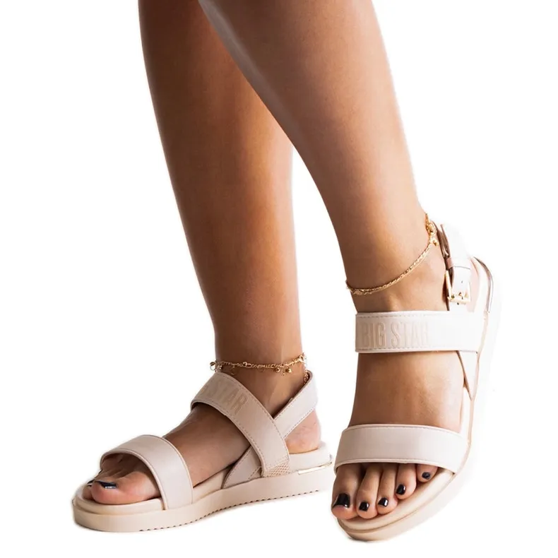 Beige sports sandals Big Star LL274941