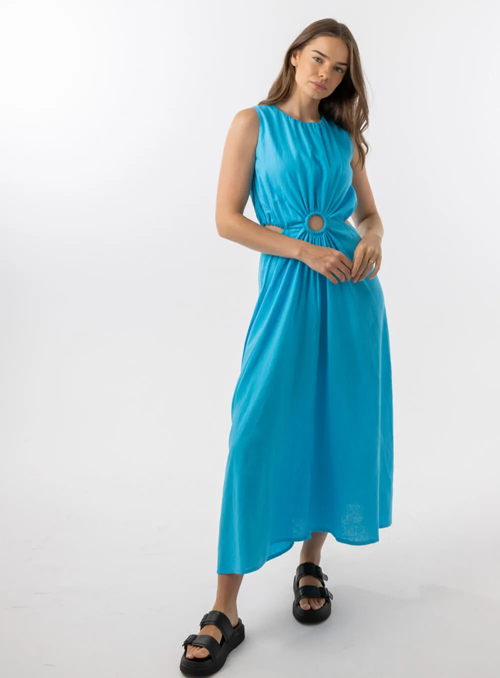 AQUA Blue Bella Dress