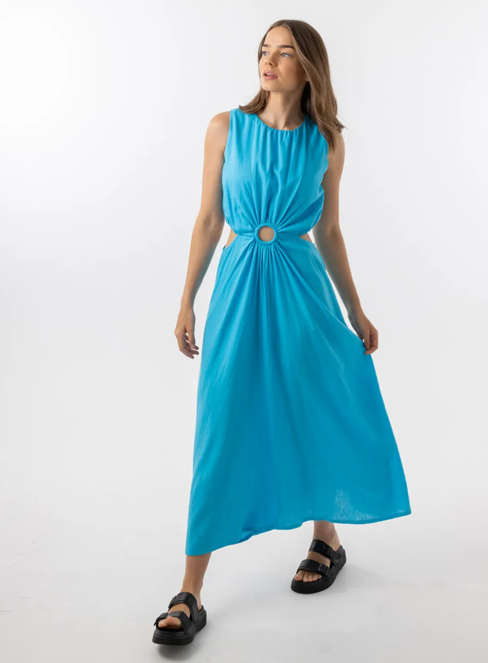 AQUA Blue Bella Dress