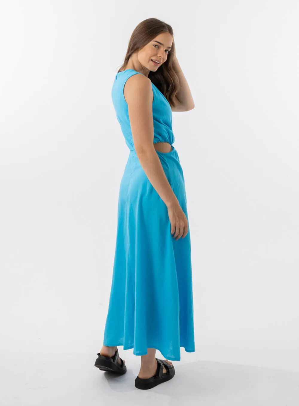 AQUA Blue Bella Dress