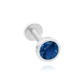 Blue Topaz Stud Earrings