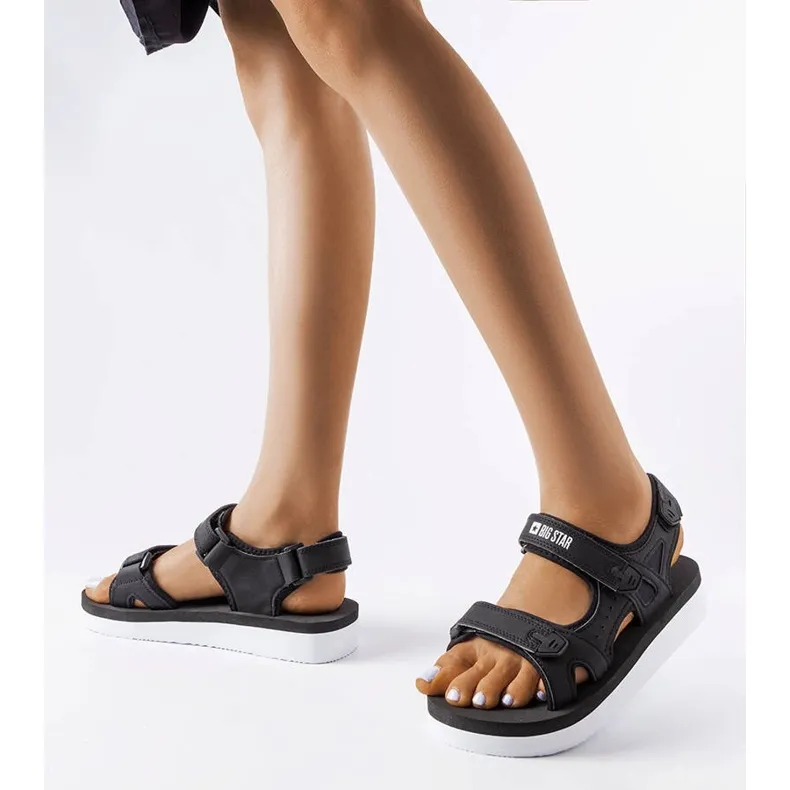 Big Star black foam sandals LL274789