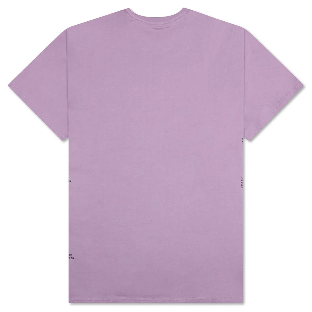 Billimorphous Short Sleeve Knit Top in English Lavender