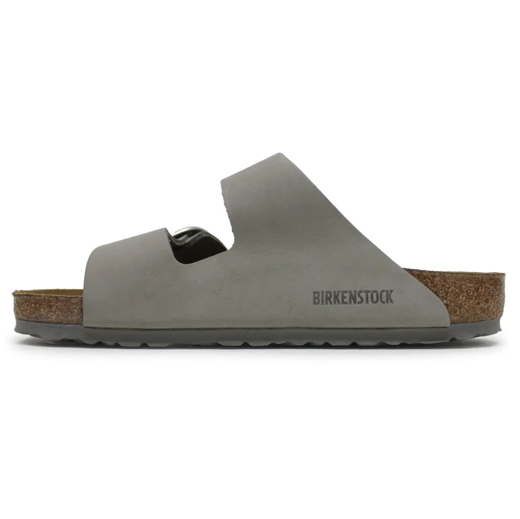 Birkenstock Unisex Sandals Arizona Big Buckle Buckle Slides Nubuck Leather - UK 5