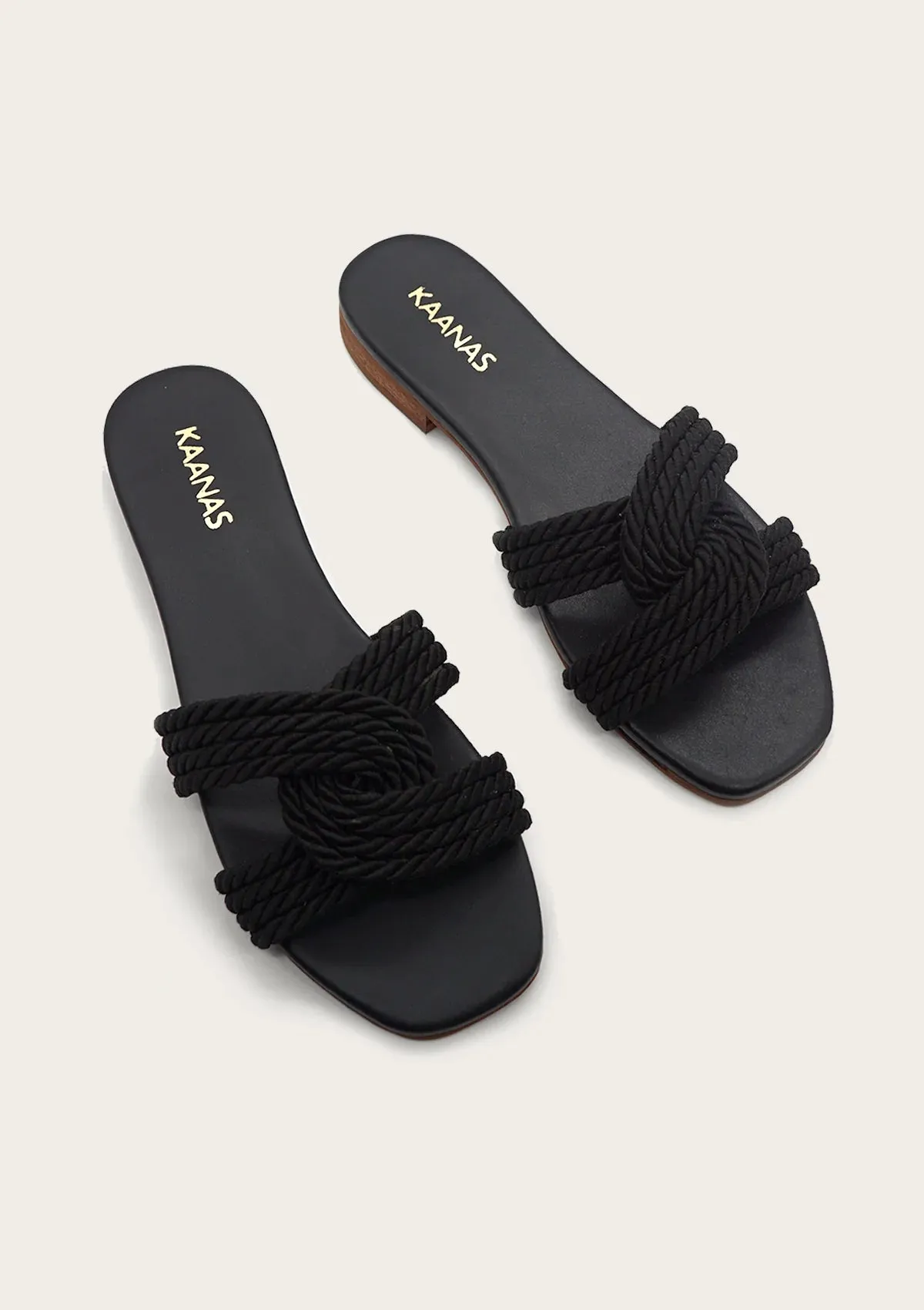 Black Kaanas Olas sandals