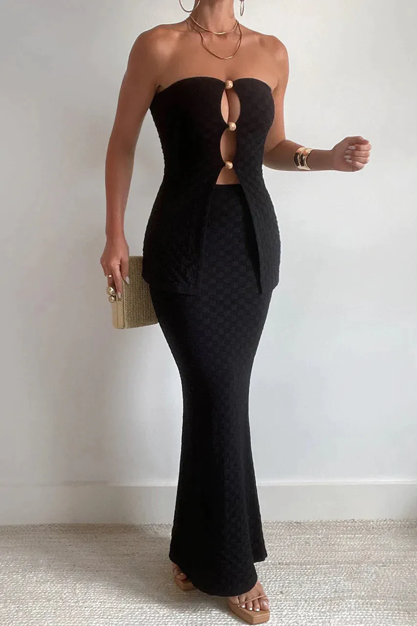 Black Maxi Skirt - Tanya