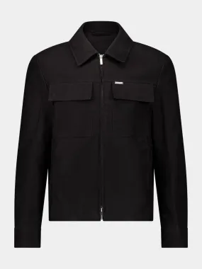 Black Zipped Jacket with Pockets