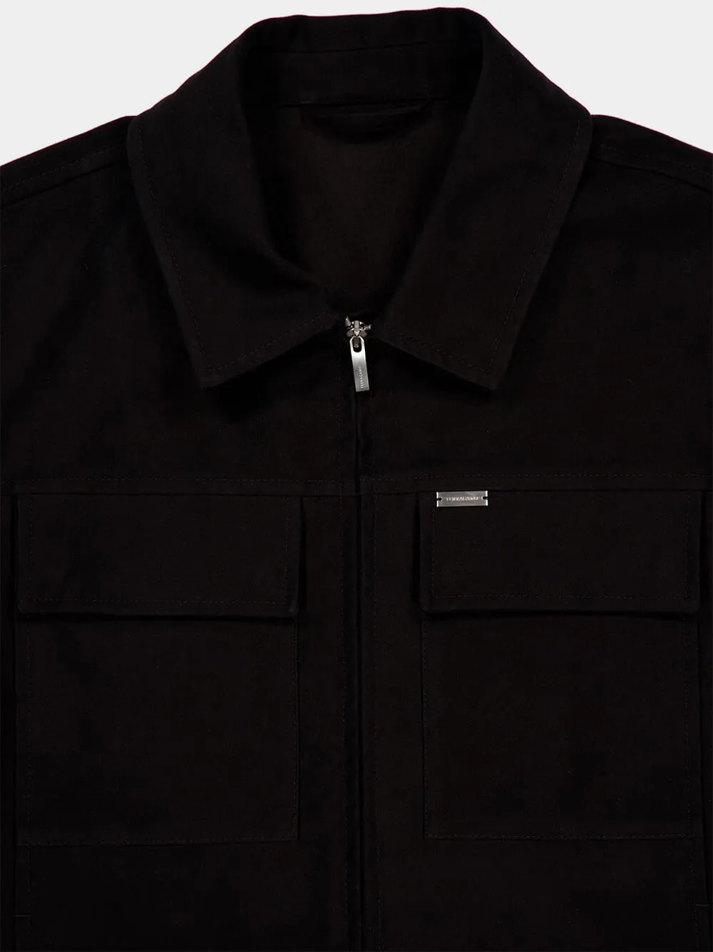 Black Zipped Jacket with Pockets