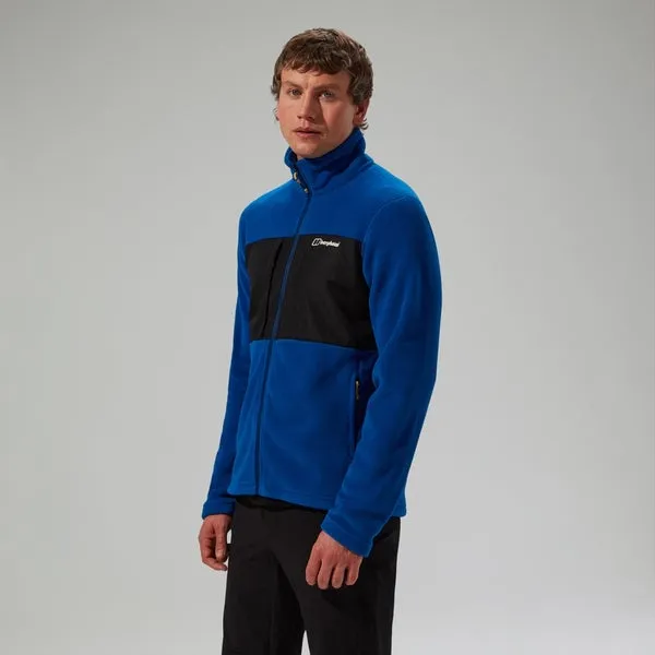 Blue and Black Men's Polartec Fleece Jacket with Interactive Prism Guide