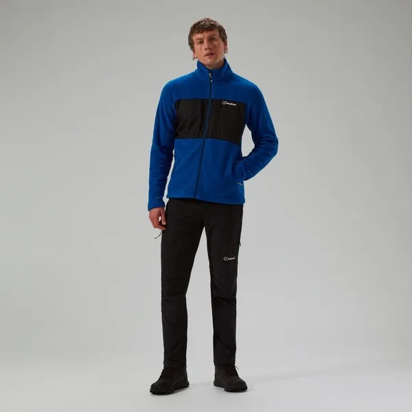 Blue and Black Men's Polartec Fleece Jacket with Interactive Prism Guide