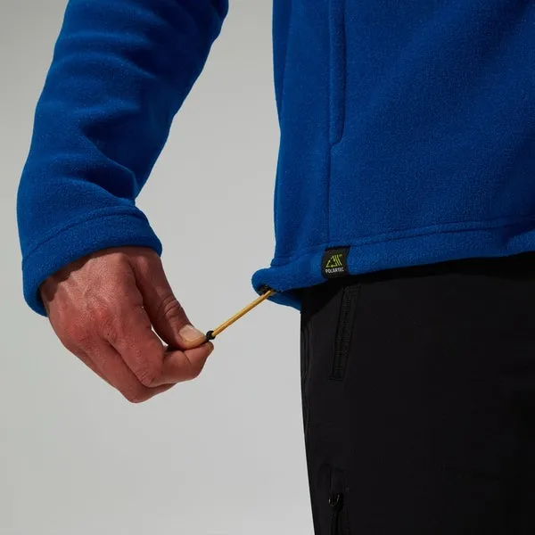 Blue and Black Men's Polartec Fleece Jacket with Interactive Prism Guide