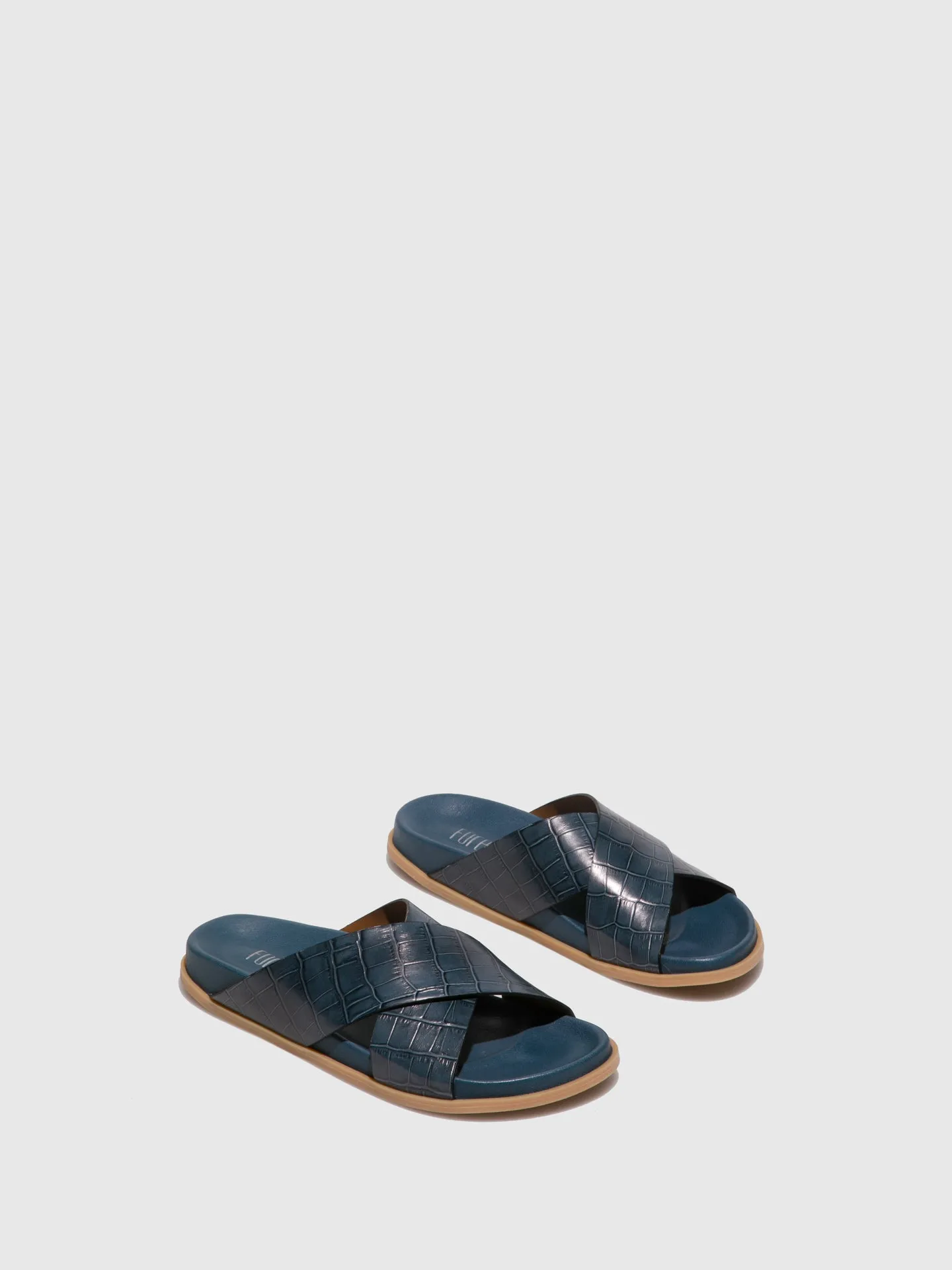 Blue Flat Sandals