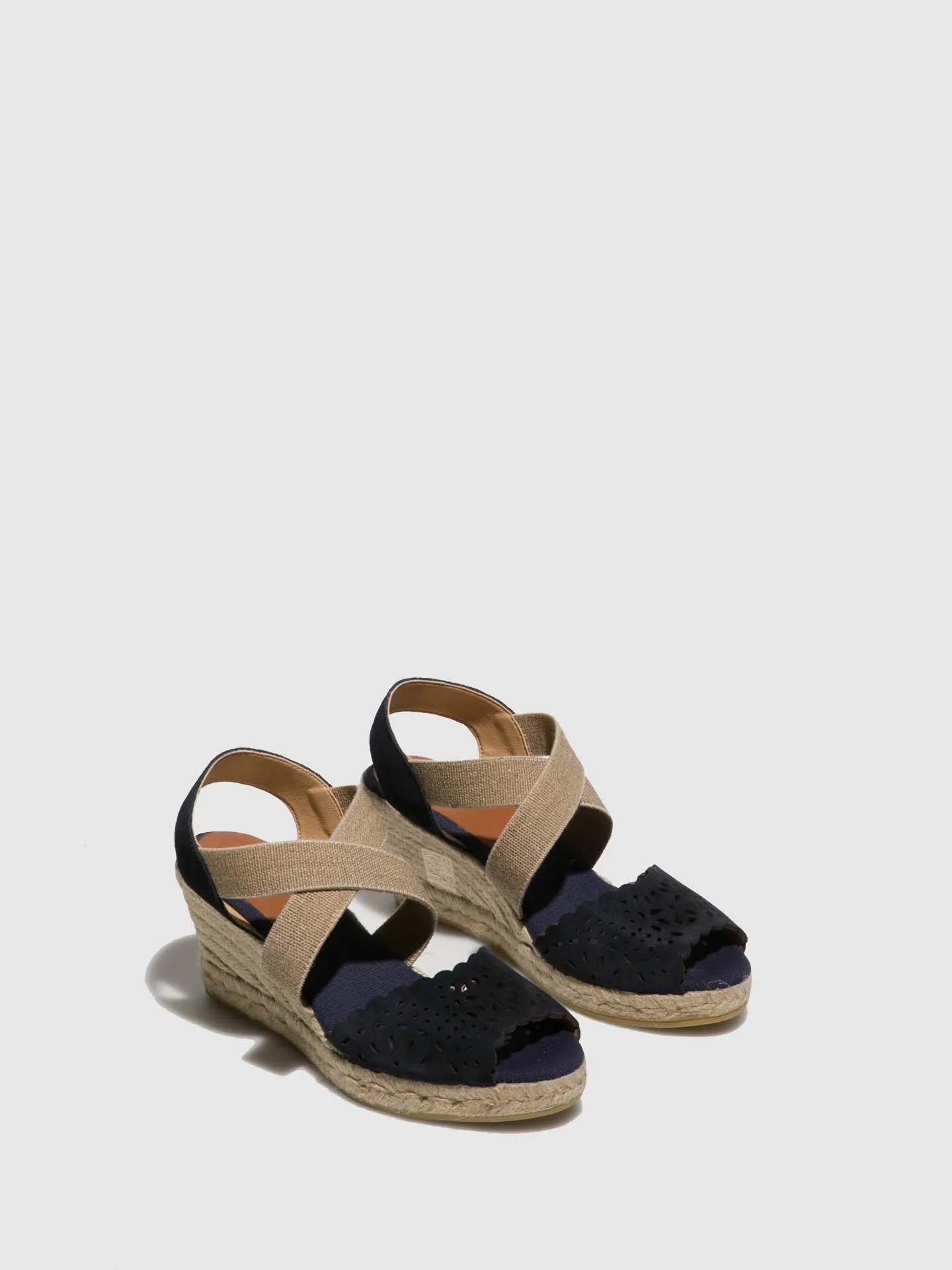 Blue Platform Sandals