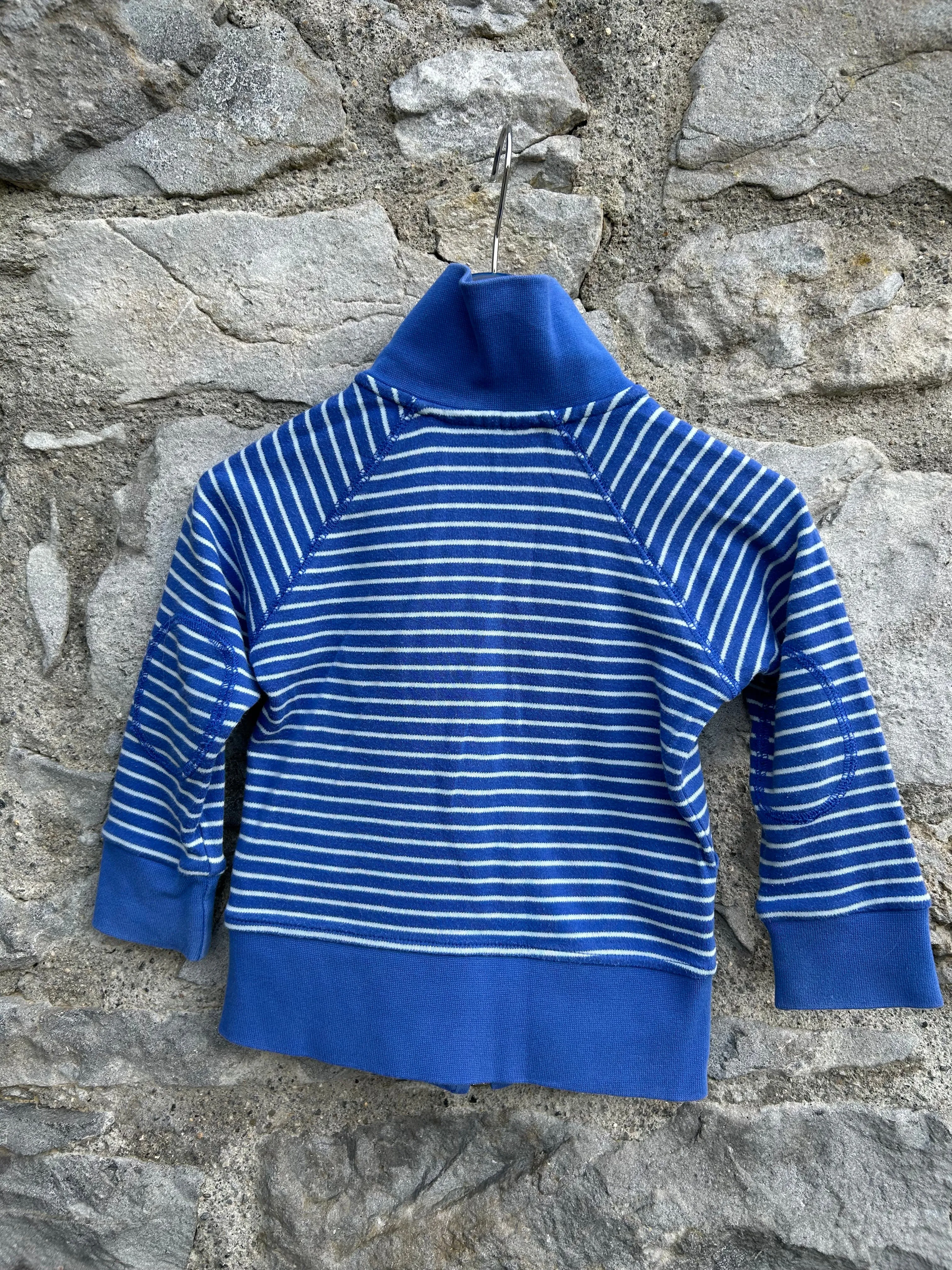 Blue striped baby sport coat size 9-12 months (74-80 cm)