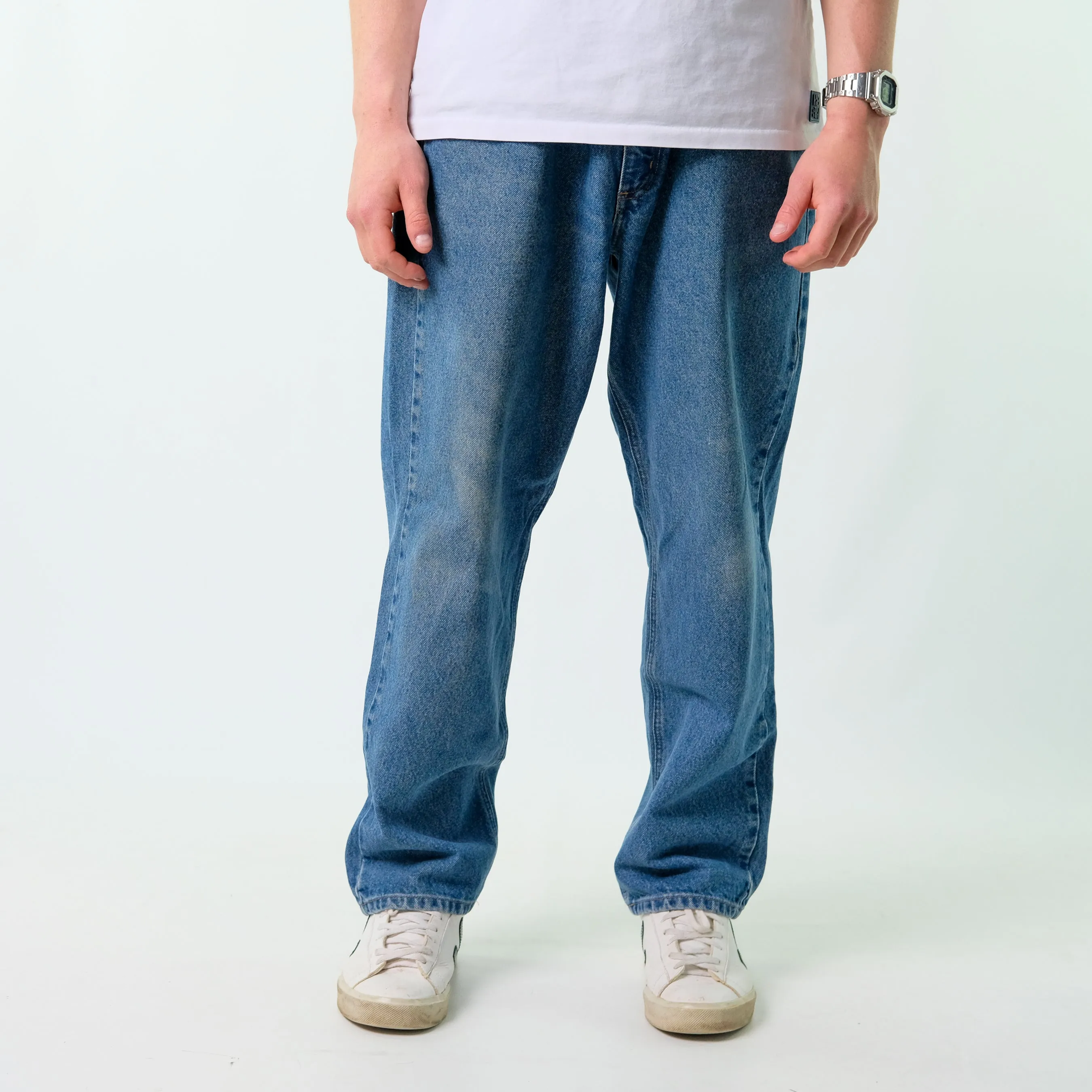 Blue y2ks Carhartt Denim Carpenter Jeans Baggy Pants (38x30)