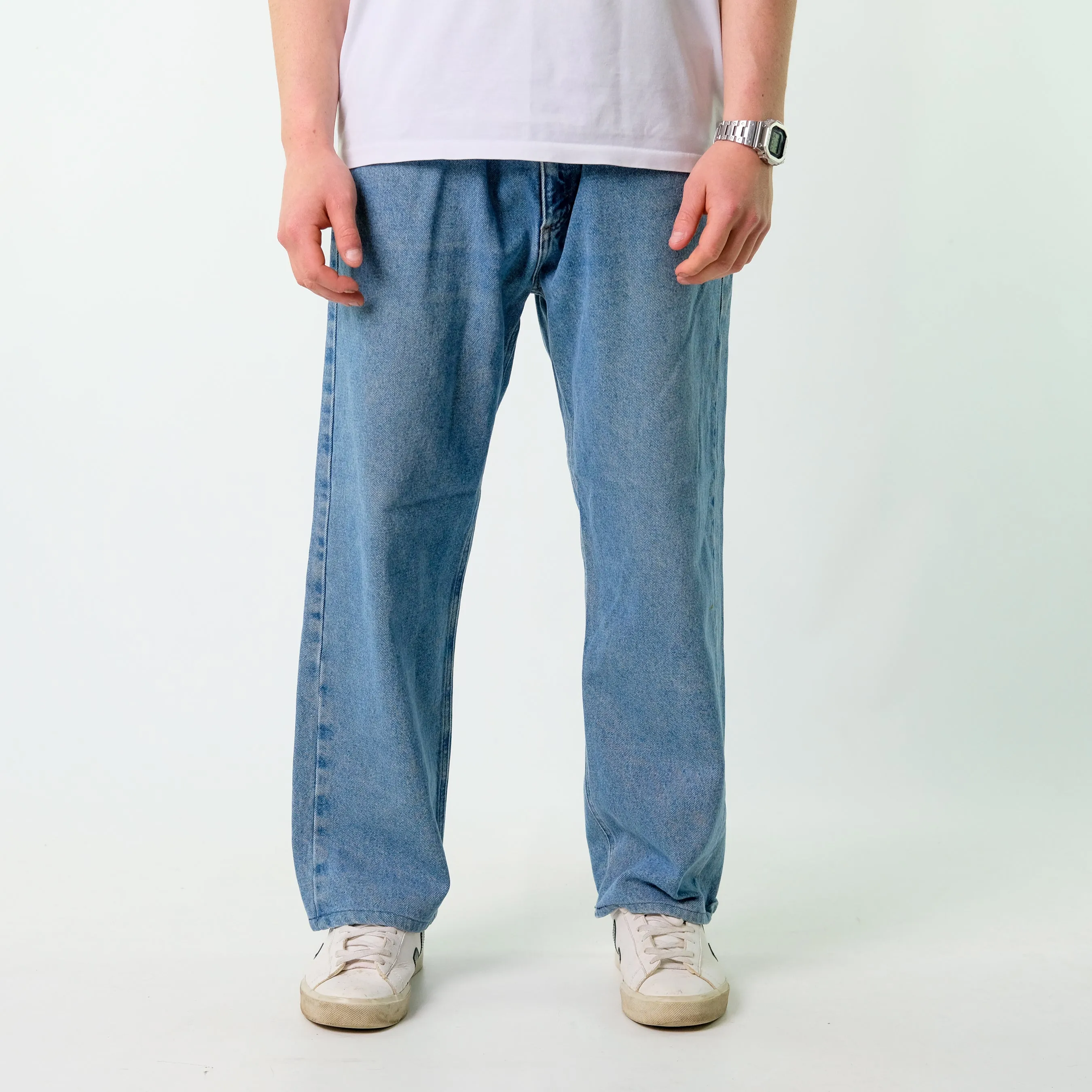 Blue y2ks Carhartt Denim Jeans Baggy Pants (38x30)