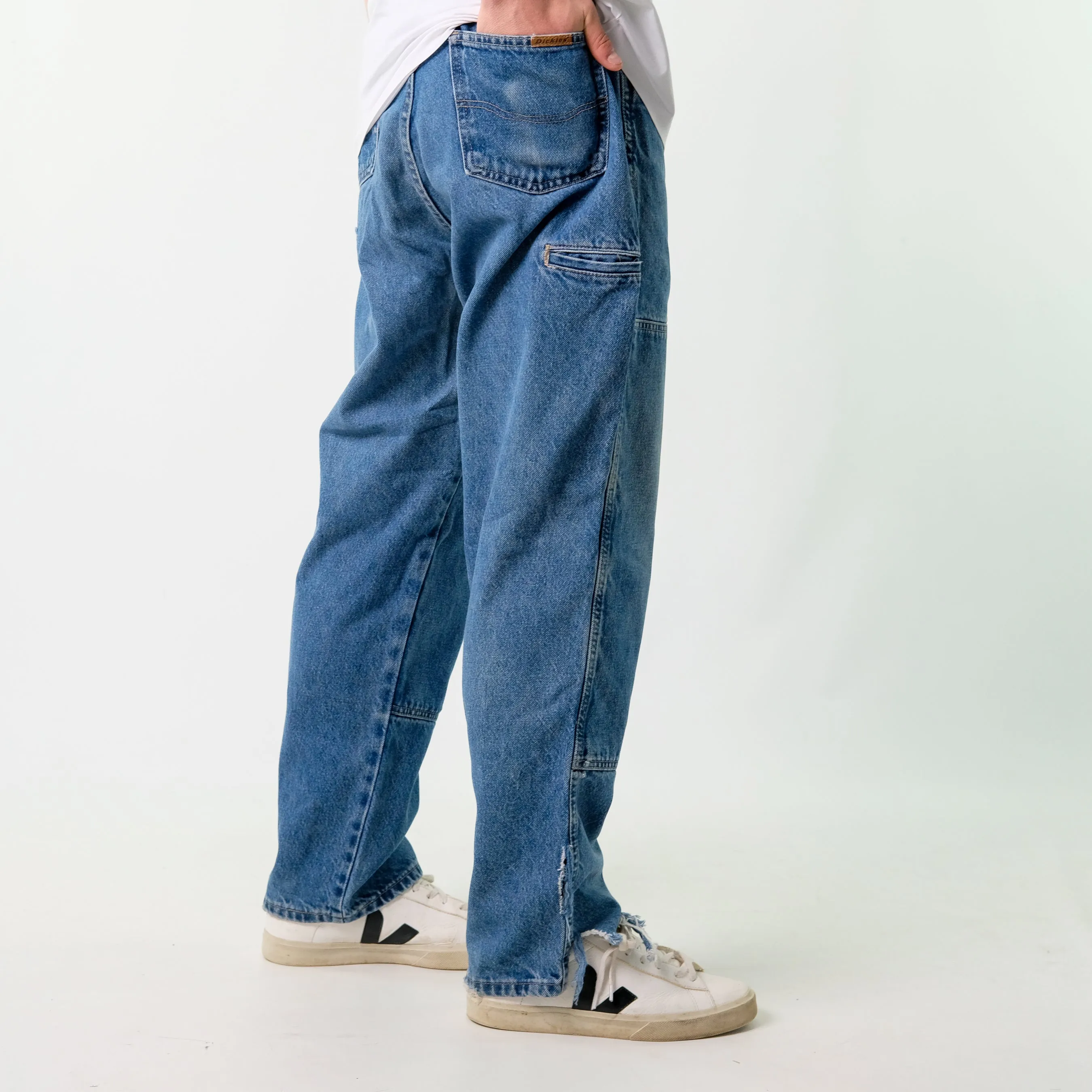 Blue y2ks Dickies Denim Carpenter Jeans Baggy Pants (36x30)