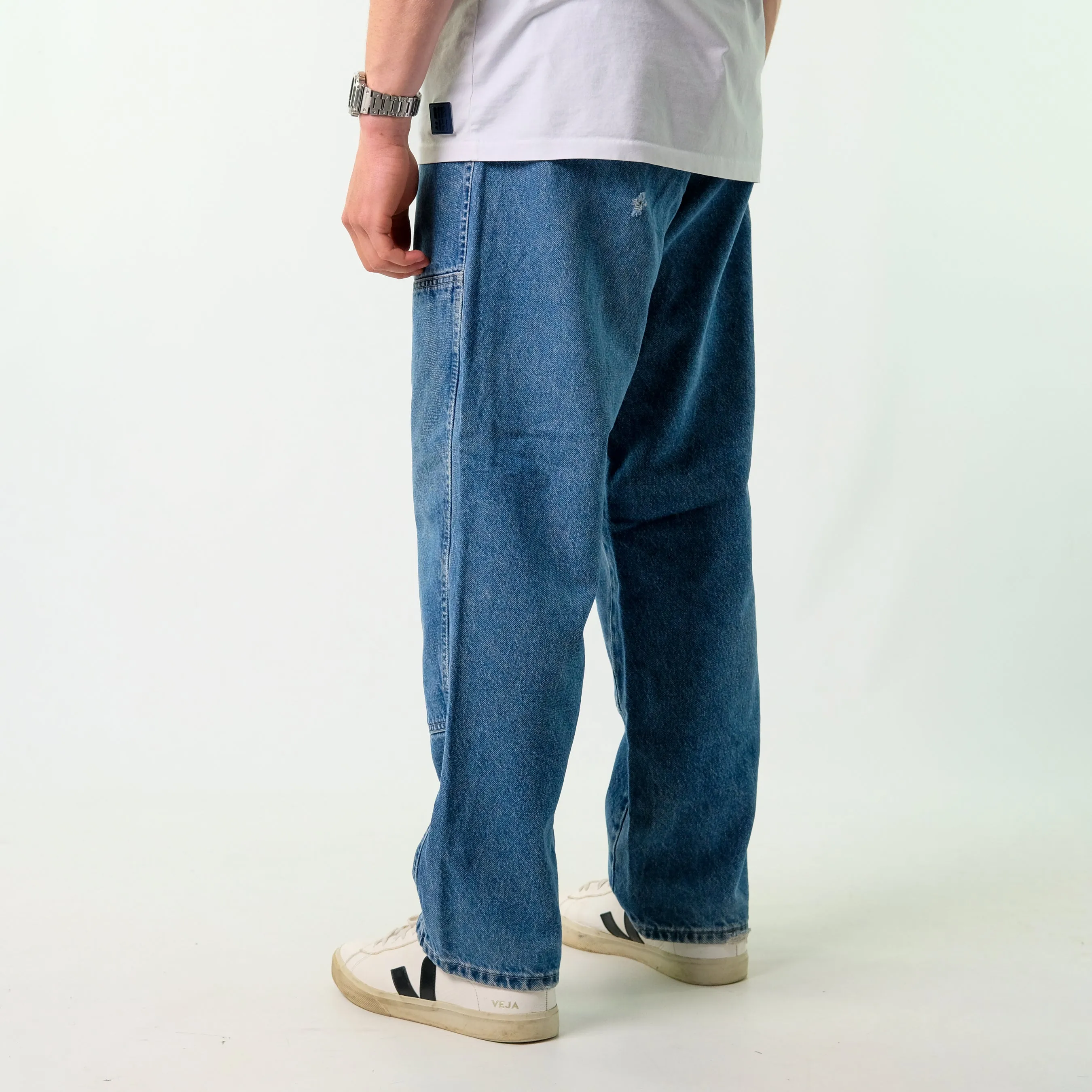 Blue y2ks Dickies Denim Carpenter Jeans Baggy Pants (36x30)