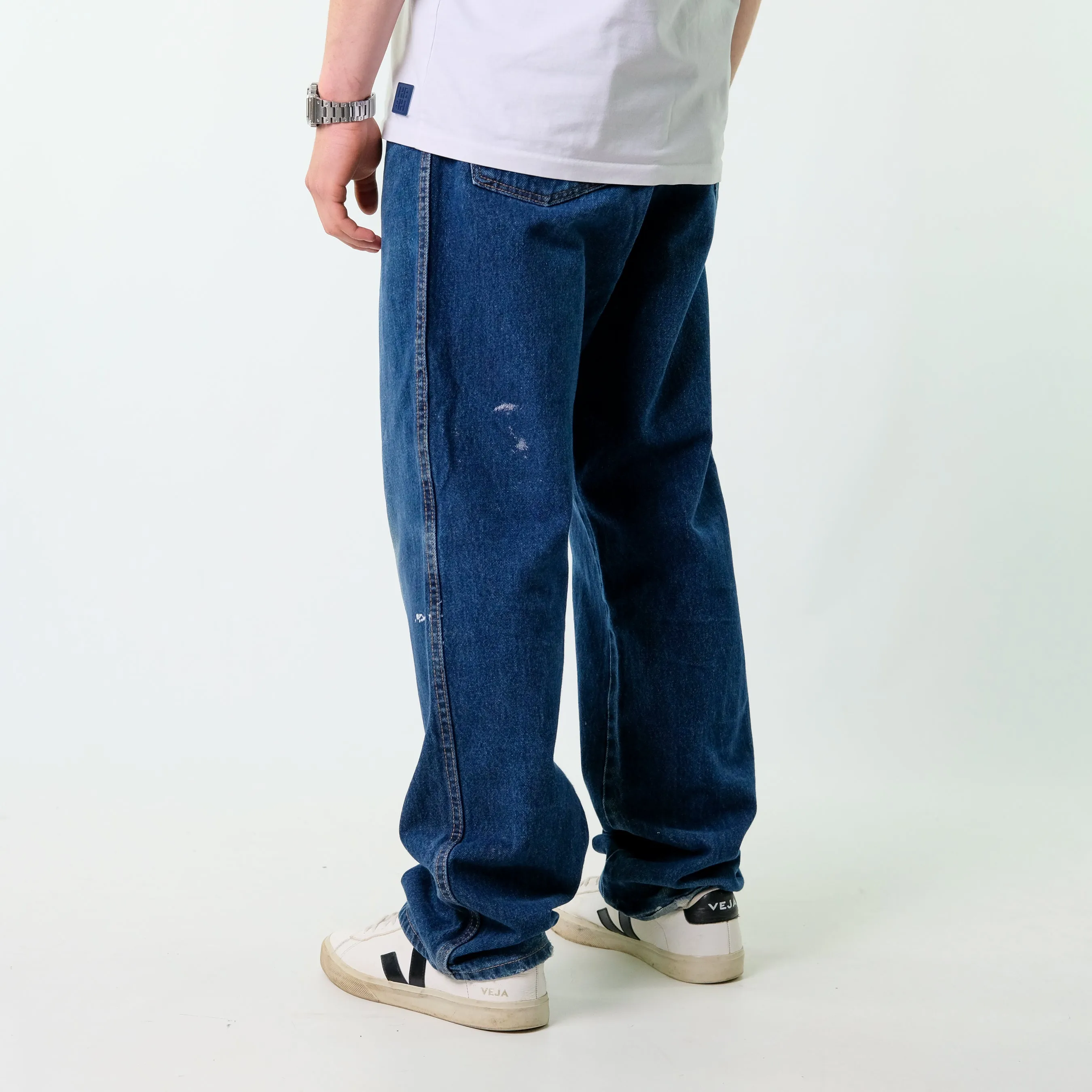 Blue y2ks Dickies Denim Jeans Baggy Pants (38x32)