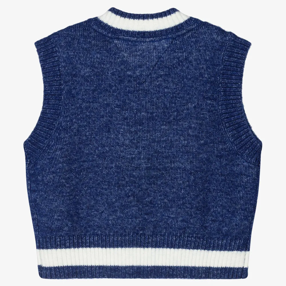 Boys Blue Knit Slipover