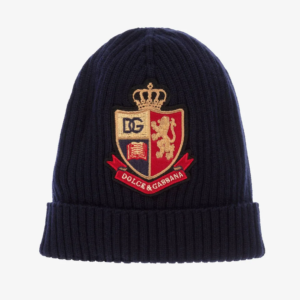 Boys Navy Blue Beanie Hat