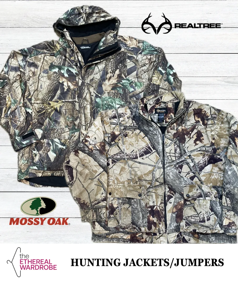 Branded Jungle Print / Hunting Jackets & Jumpers 10pcs including Realtree Mossyoak