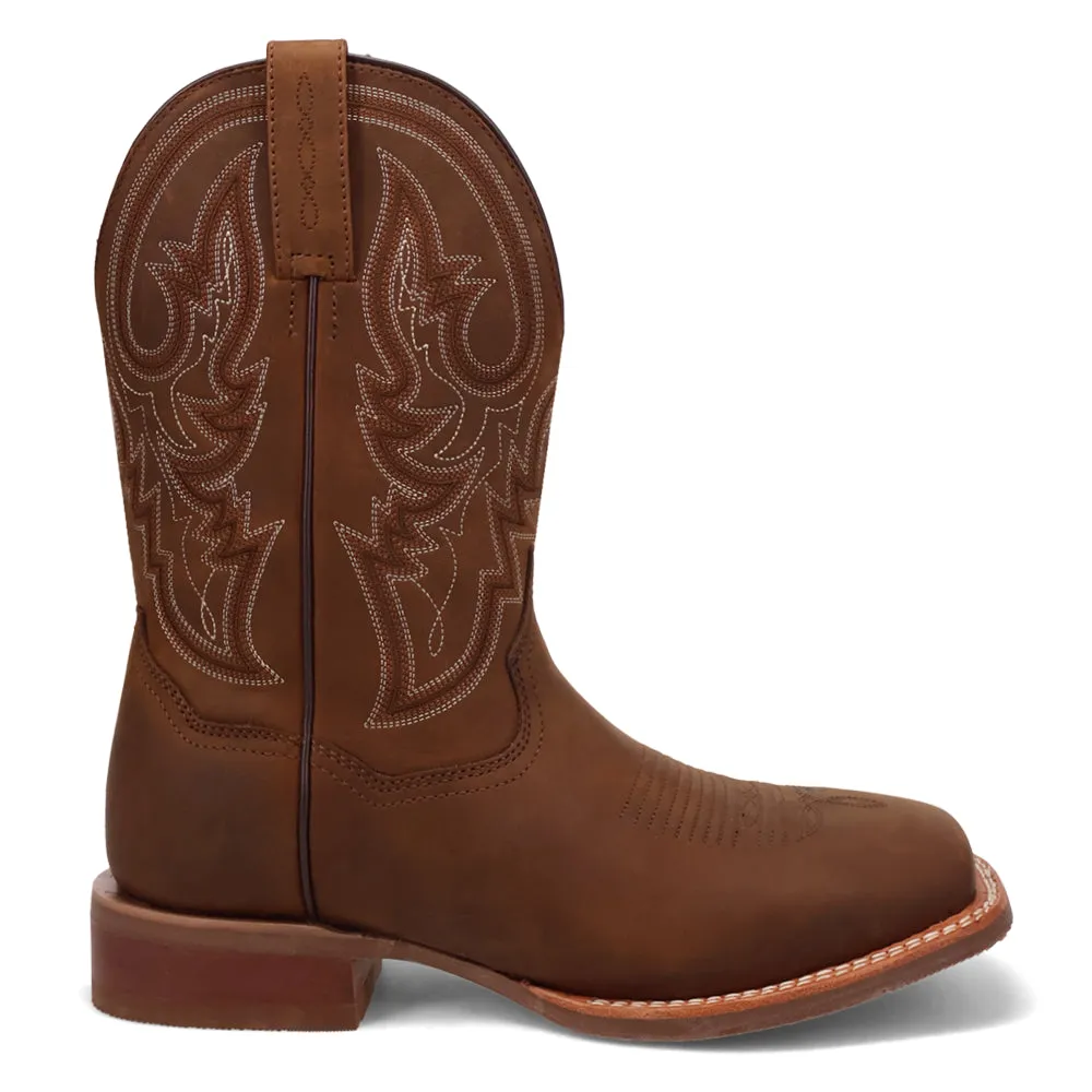 Brigston Embroidered Square Toe Cowboy Boots