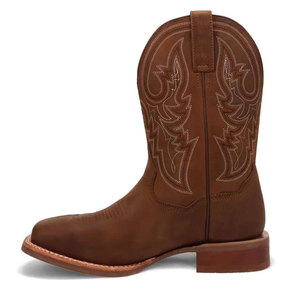 Brigston Embroidered Square Toe Cowboy Boots