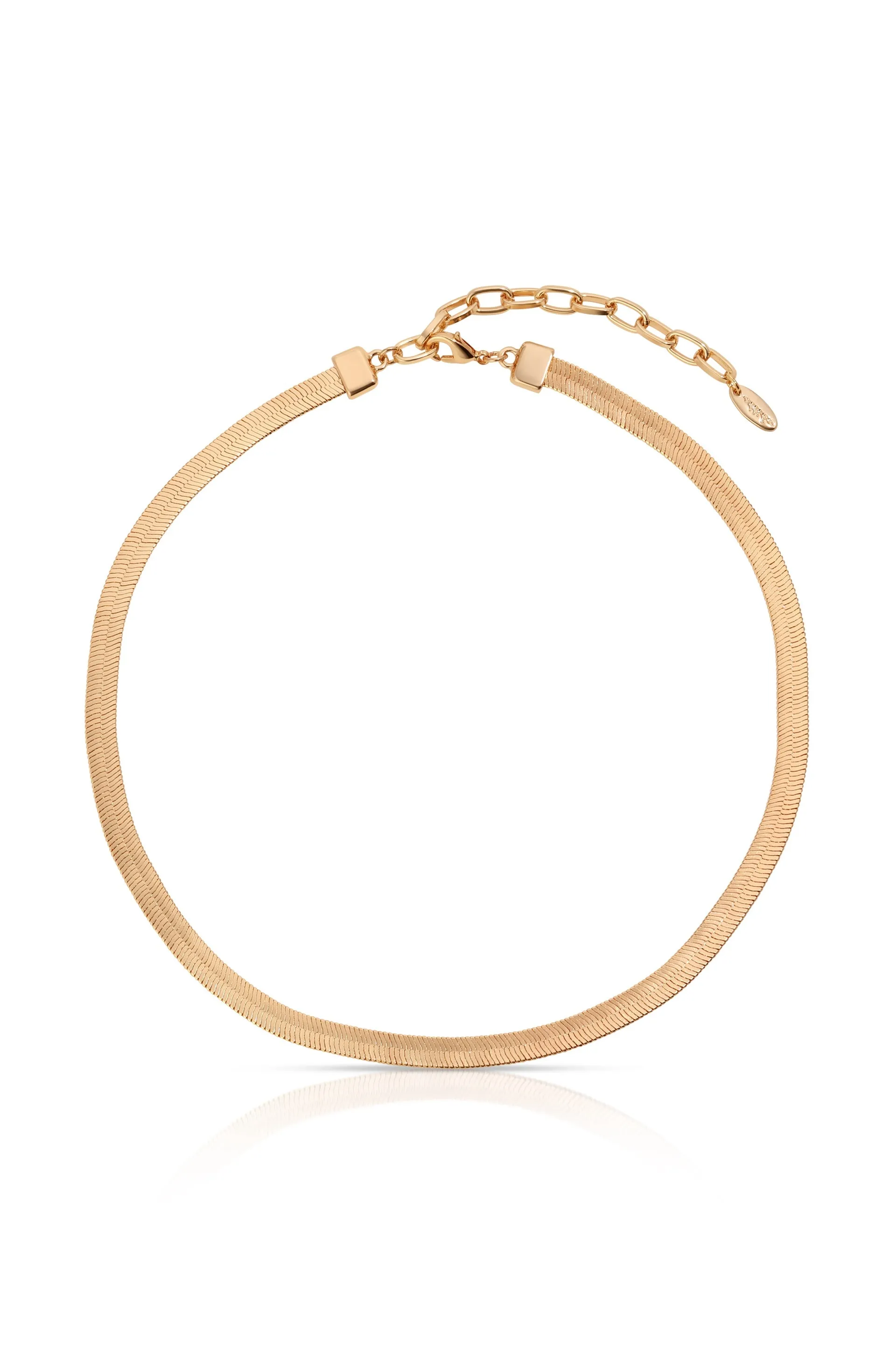 Flat Herringbone Chain Necklace from Brooklyn