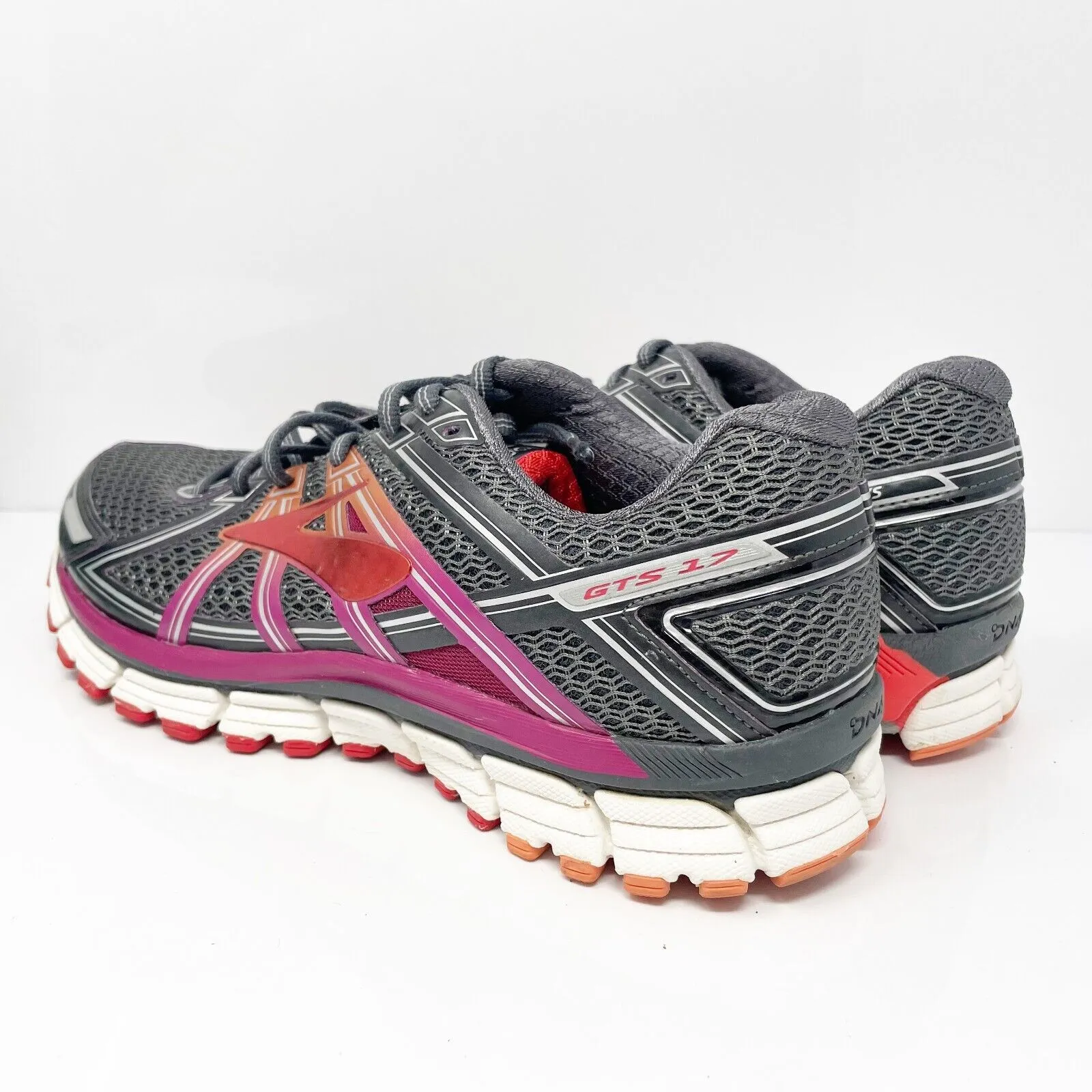 Brooks Womens Adrenaline GTS 17 1202311B044 Black Running Shoes Sneakers Sz 11 B