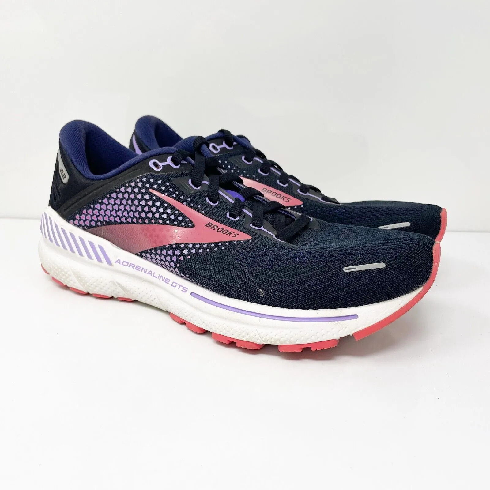 Brooks Womens Adrenaline GTS 22 1203531B080 Blue Running Shoes Sneakers Size 10B