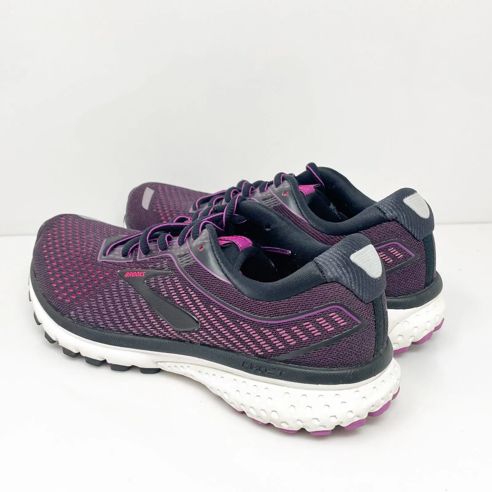 Brooks Womens Ghost 12 1203051B063 Purple Running Shoes Sneakers Size 7 B