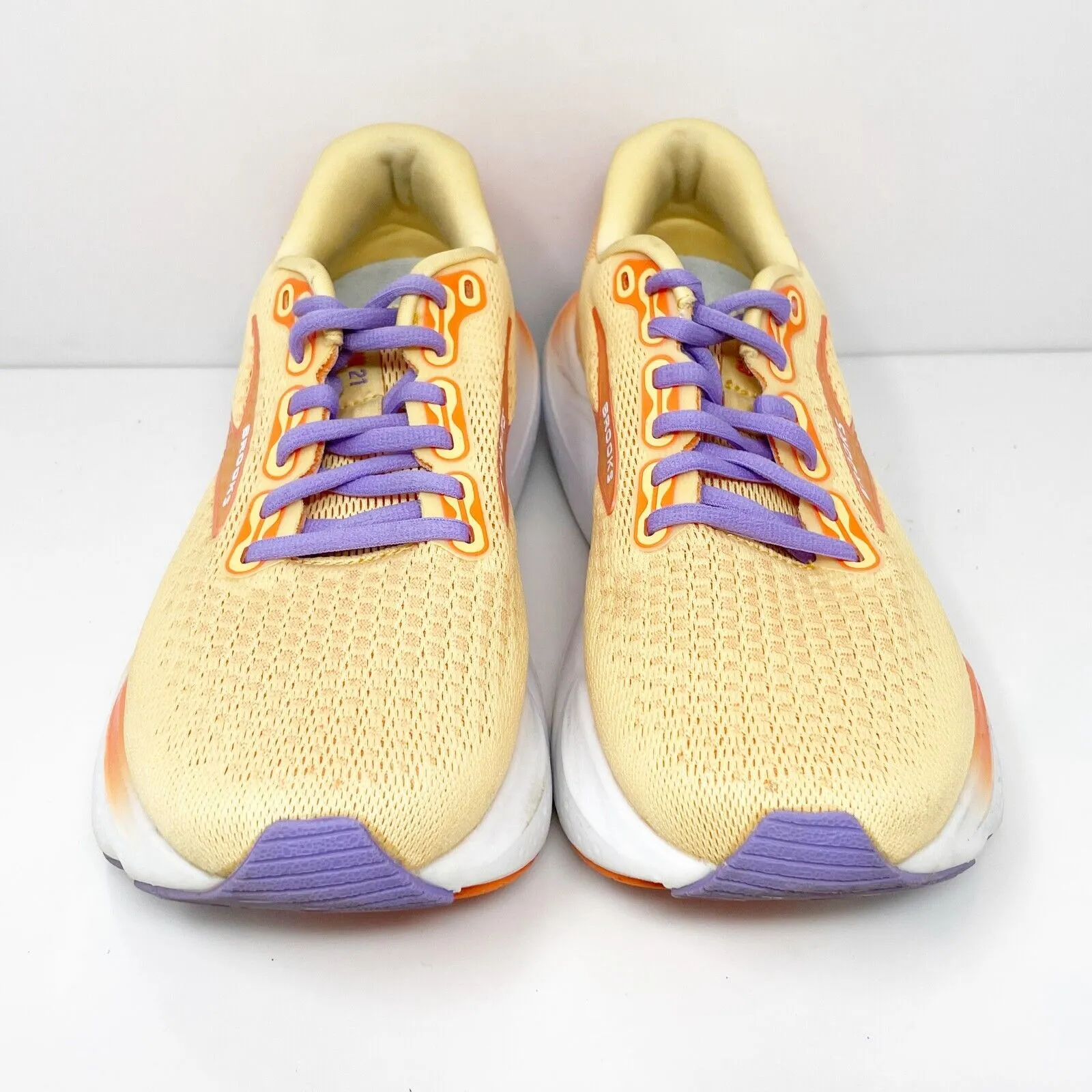 Brooks Womens Glycerin 21 1204081B894 Orange Running Shoes Sneakers Size 8.5 B