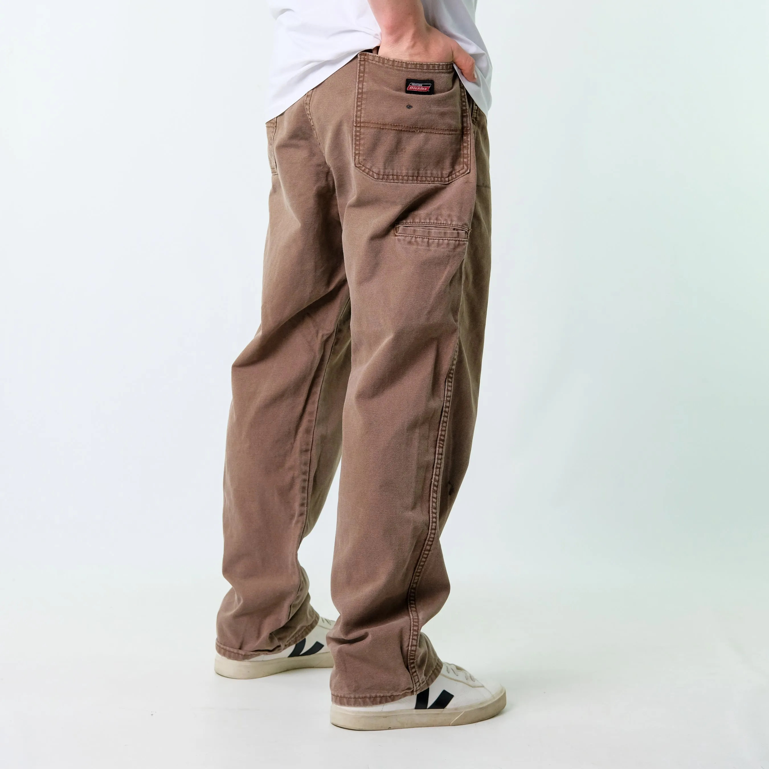 Brown y2ks Dickies Denim Jeans Baggy Pants (38x32)