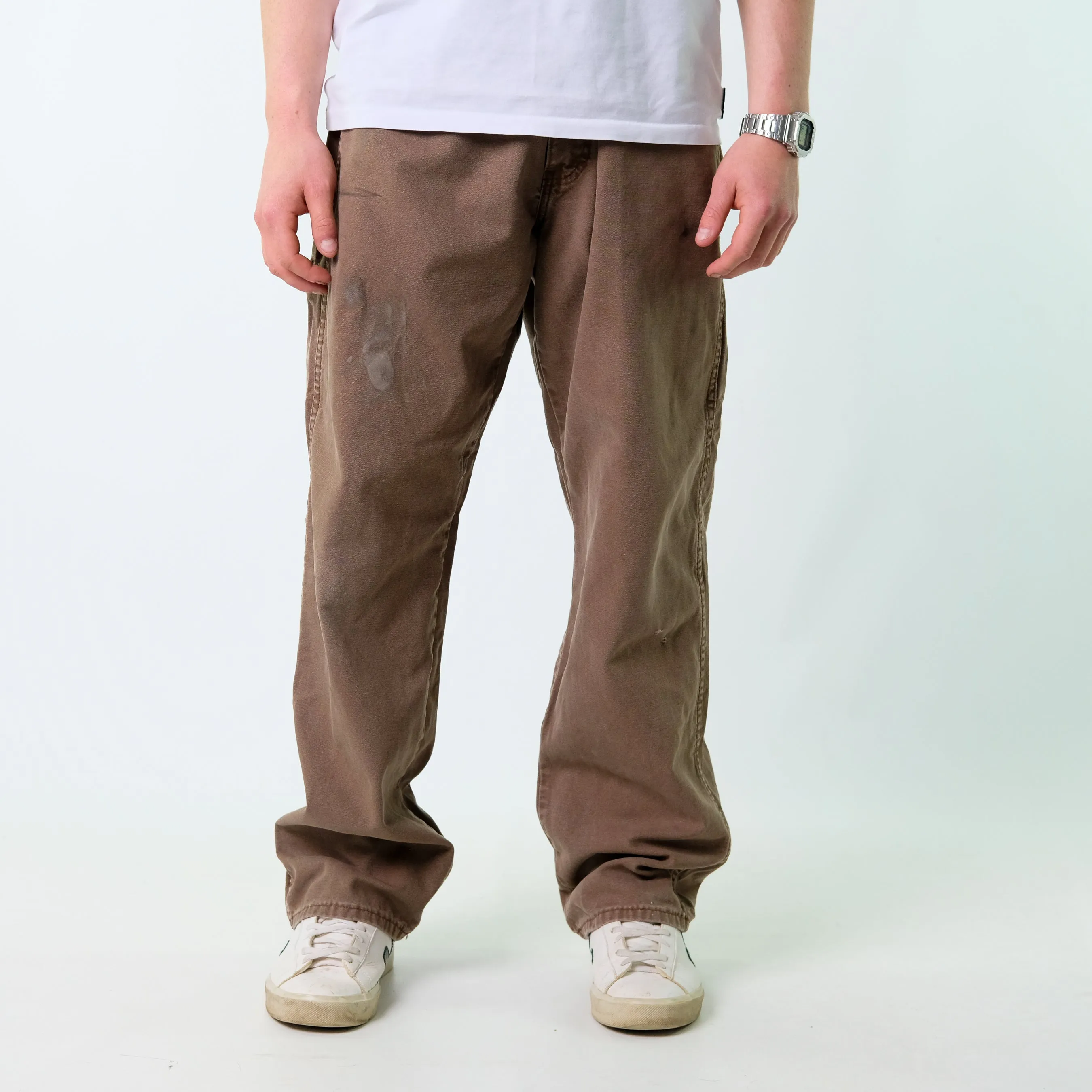 Brown y2ks Dickies Denim Jeans Baggy Pants (38x32)