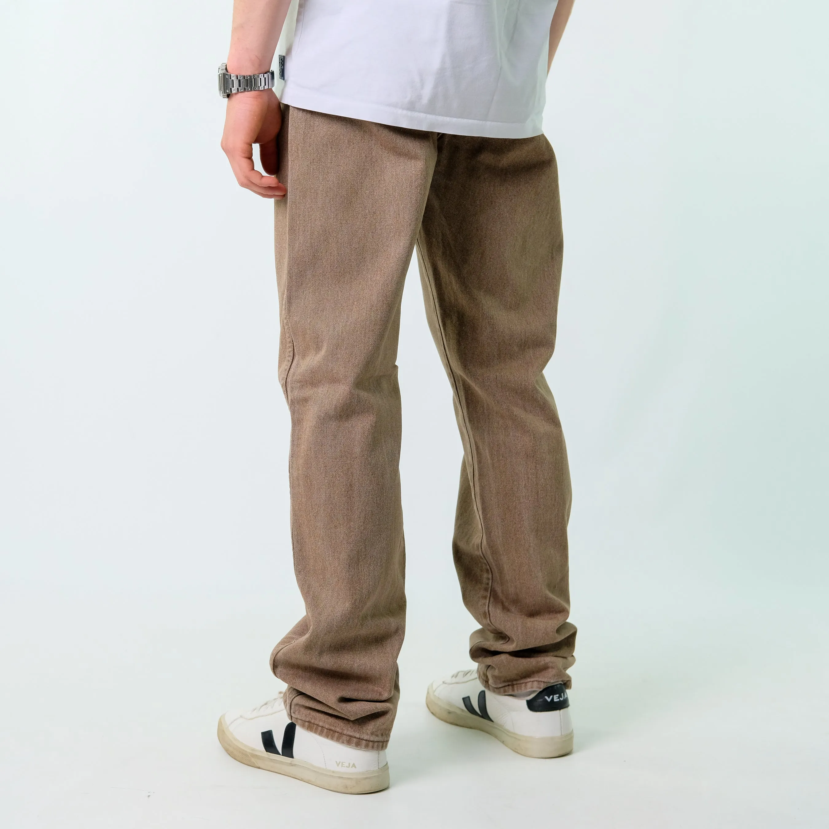 Brown y2ks Wrangler Denim Jeans Baggy Pants (34x34)