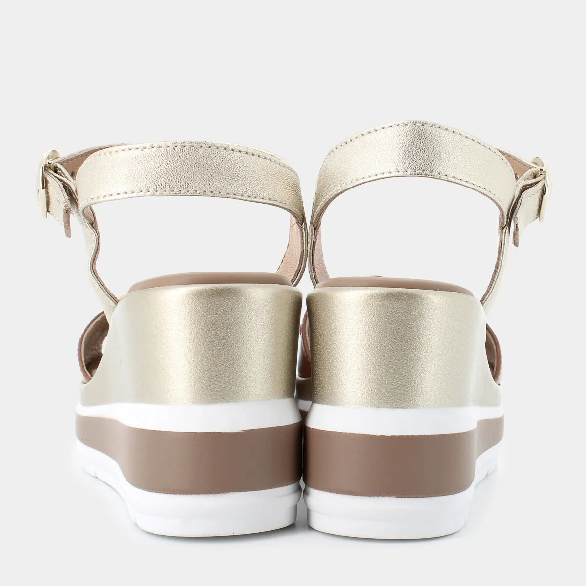 Brown/Platinum Sandals