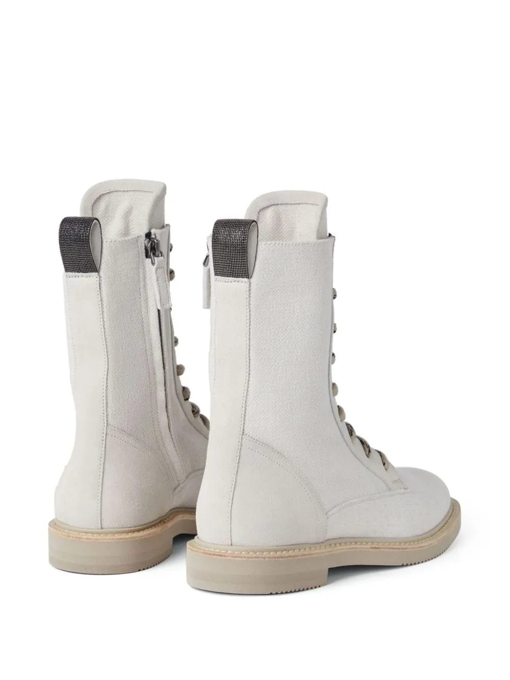 White Brunello Cucinelli Boots