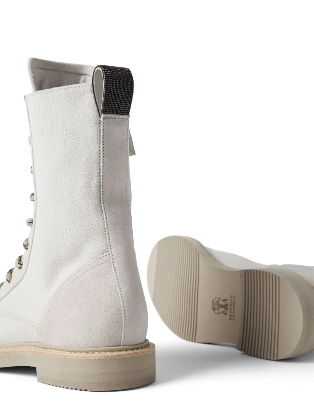 White Brunello Cucinelli Boots