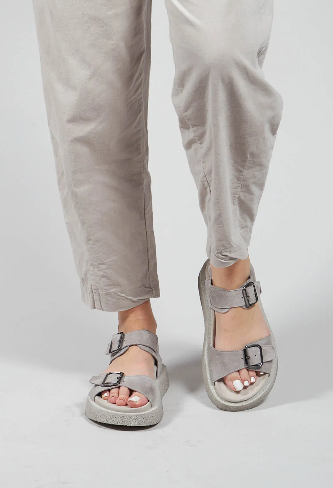 London Cincilla Buckle Sandals