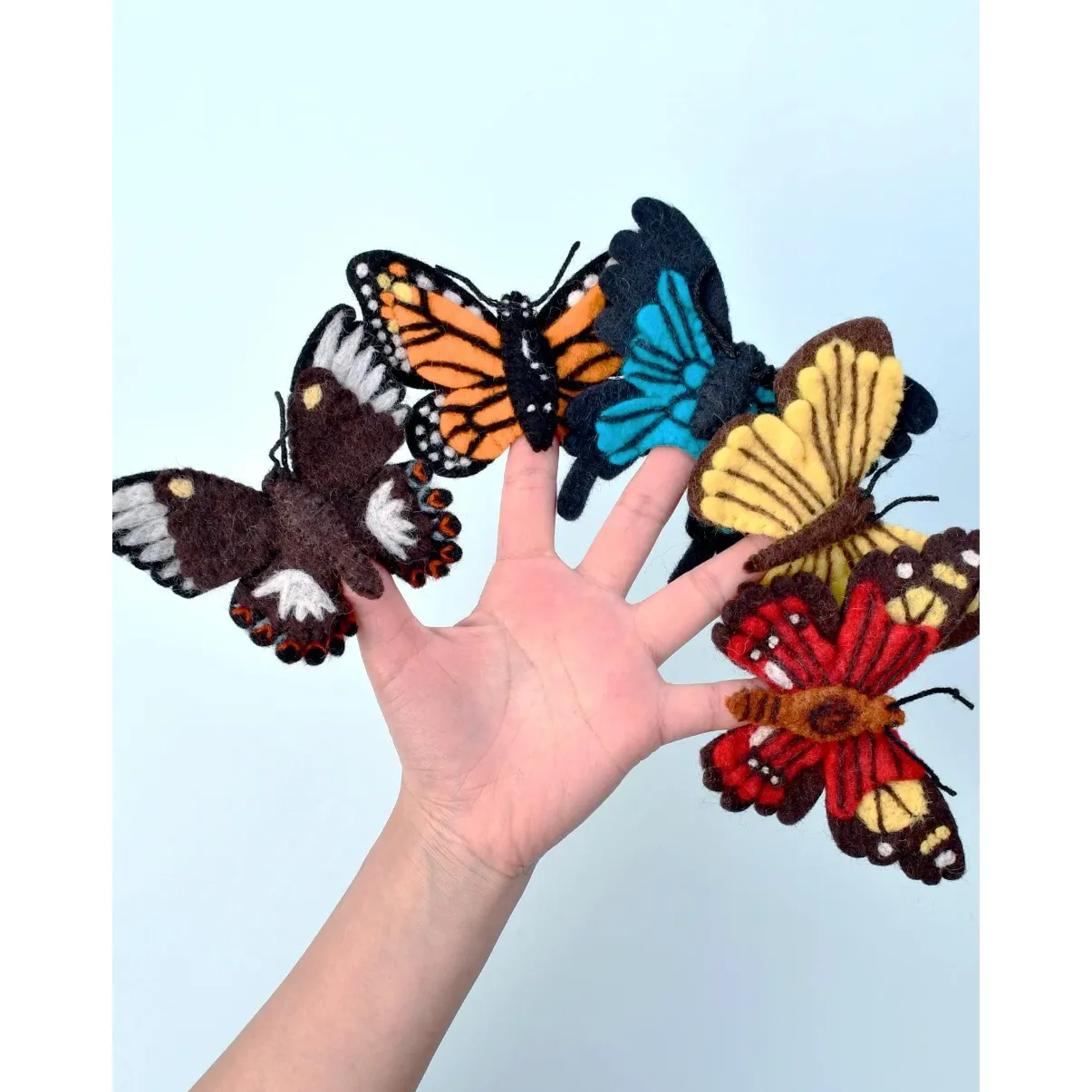 Finger Puppet Set with Butterflies