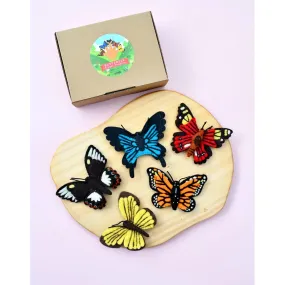 Finger Puppet Set with Butterflies