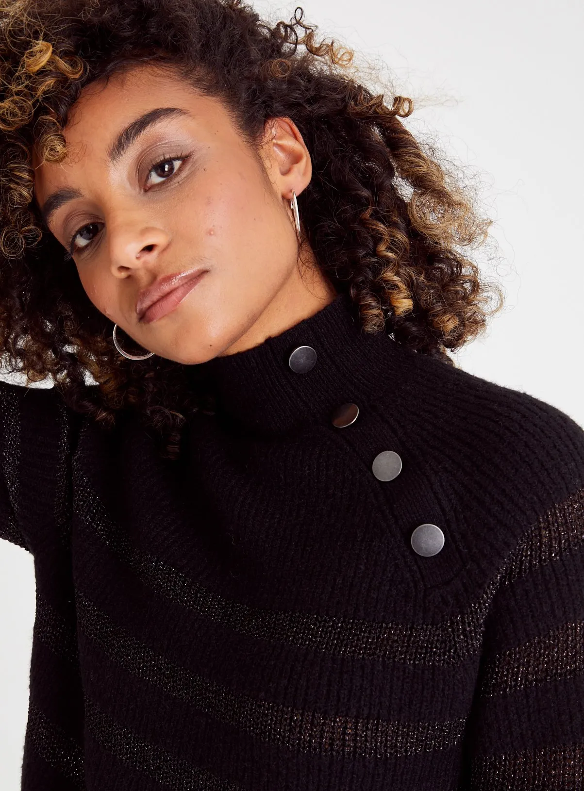 Black Stripe Sparkle Jumper | Find Your Perfect Jumper at Tu