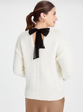 Cream Bow Back Jumper Size 14 - Shop Jumpers at Tu