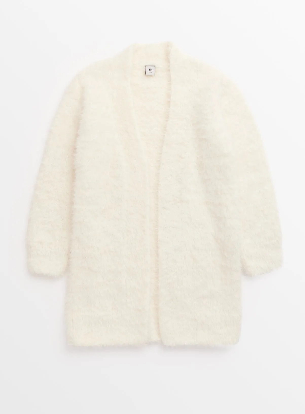 Buy Cream Slouch Fluffy Cardigan 9 years | Jumpers and cardigans | Tu