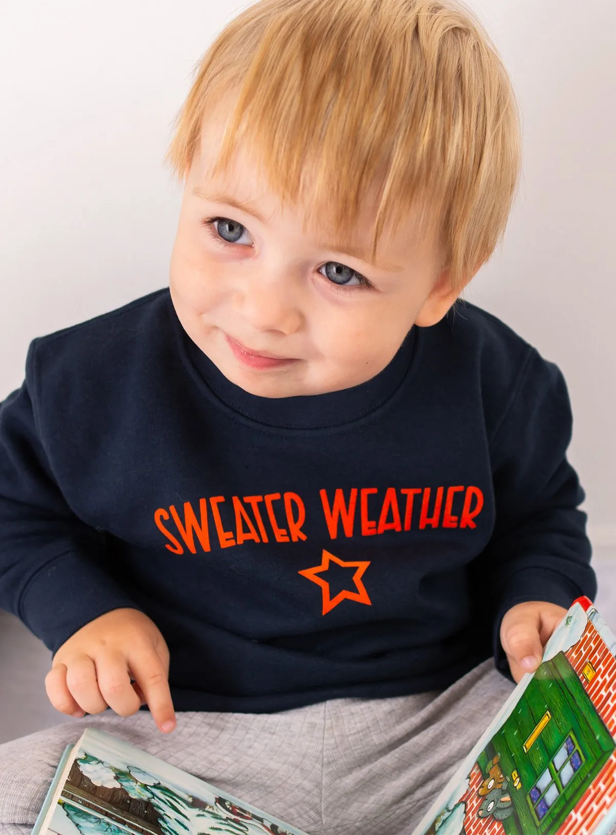 Navy Blue Sweater for Toddlers by FRED & NOAH