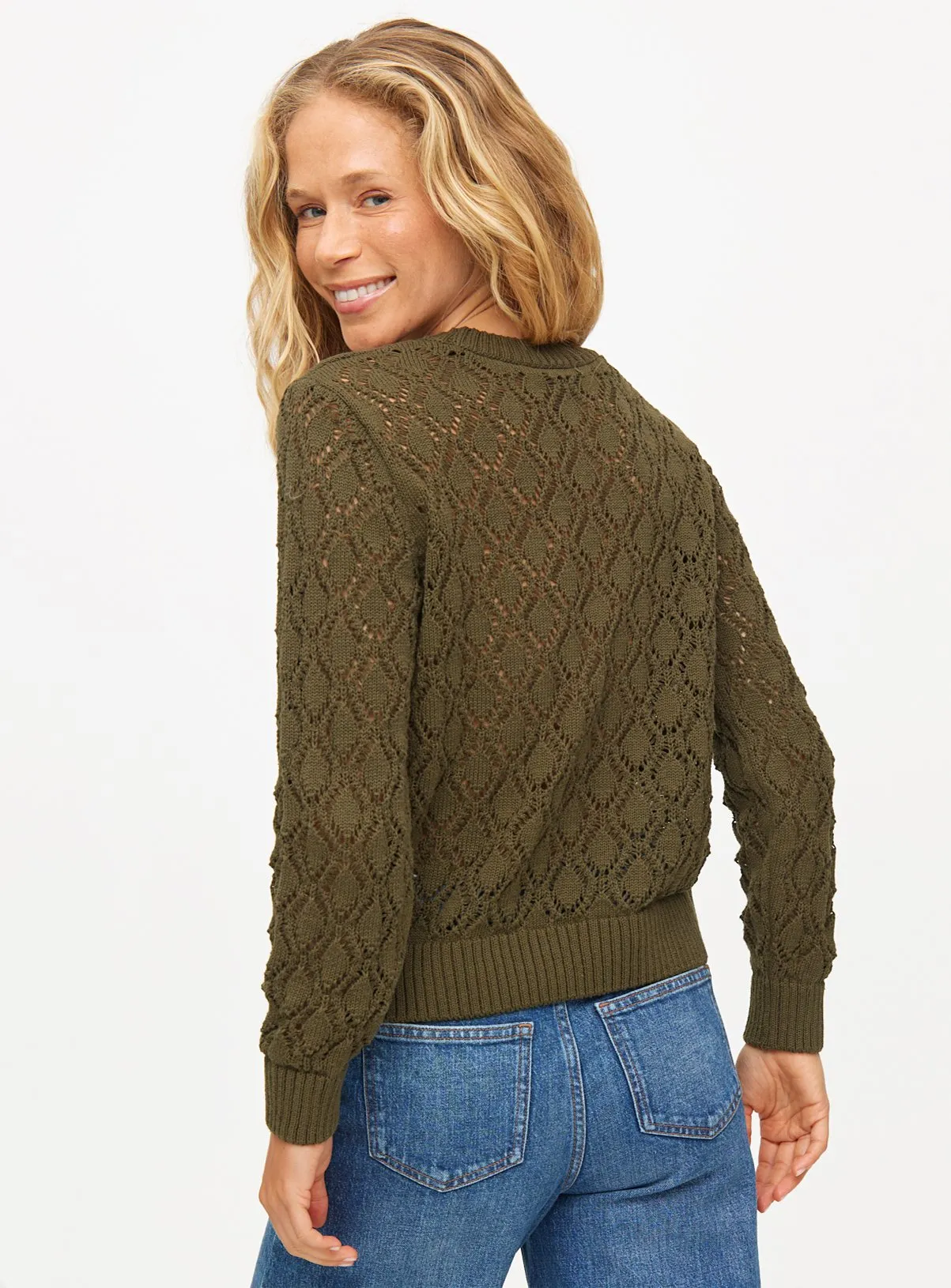 Buy Khaki Bobble Pointelle Stitch Jumper 12 | Jumpers | Tu