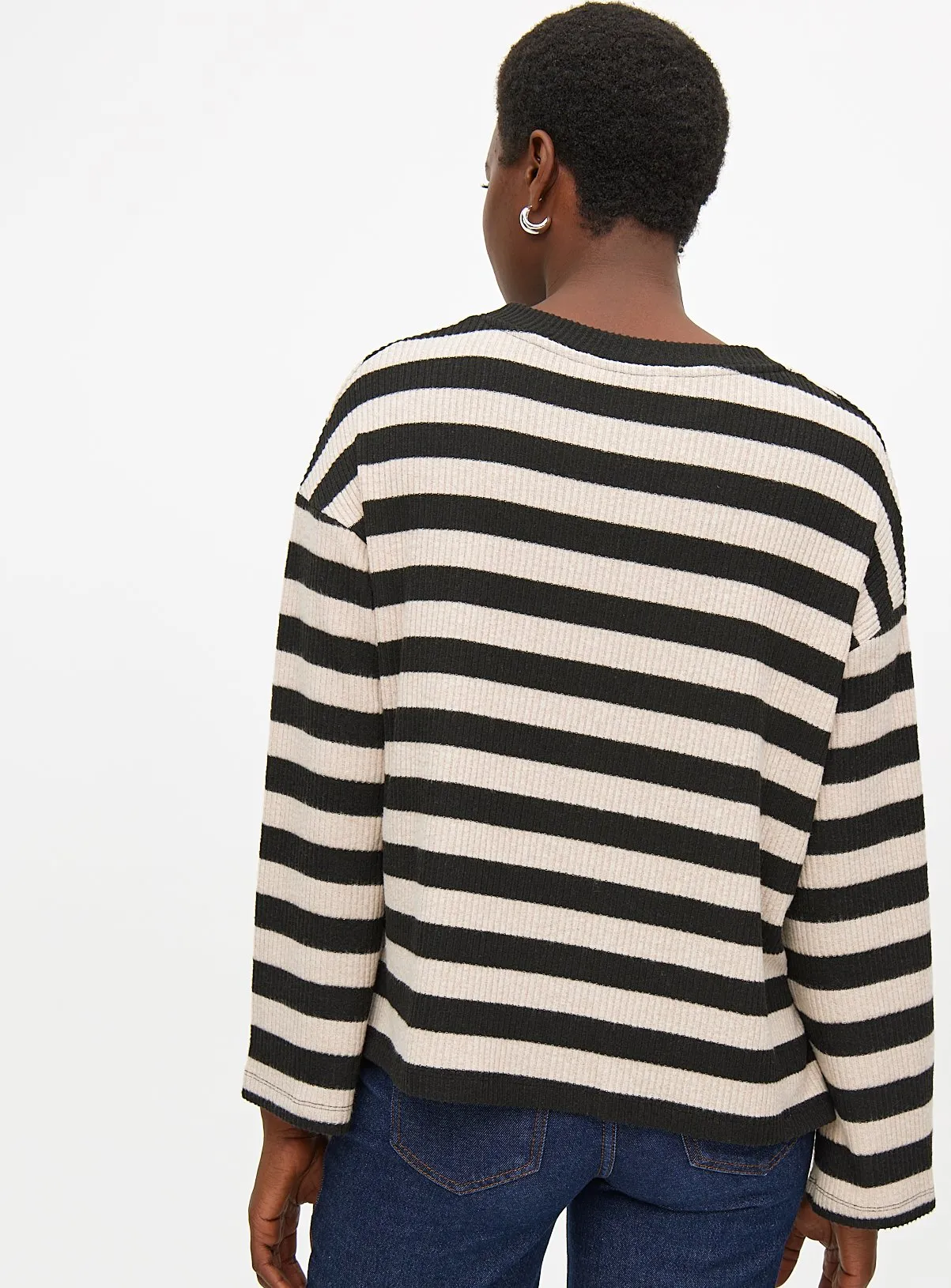 Buy Neutral Stripe Soft Touch Jumper  XL | Jumpers | Tu